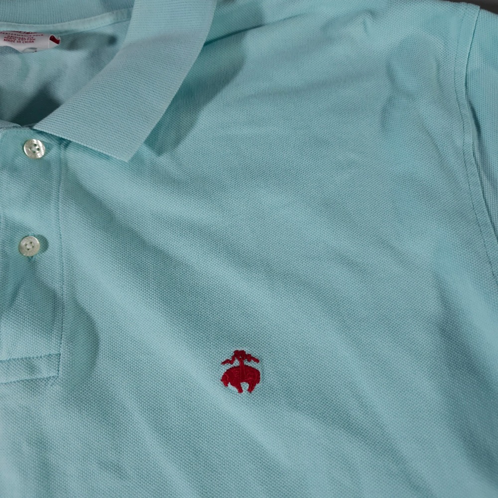 Brooks Brothers Performance Polo Mens XXL Light Blue Original Fit Cotton - Picture 2 of 7